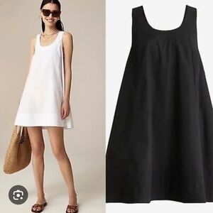 J Crew Scoopneck shift dress in cotton poplin
